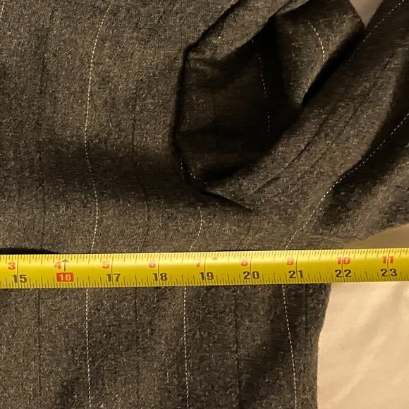 Vintage Ashley Brooke Women's Career Suit & Skirt Gray Pinstripes Button Down 12 - Picture 10 of 15